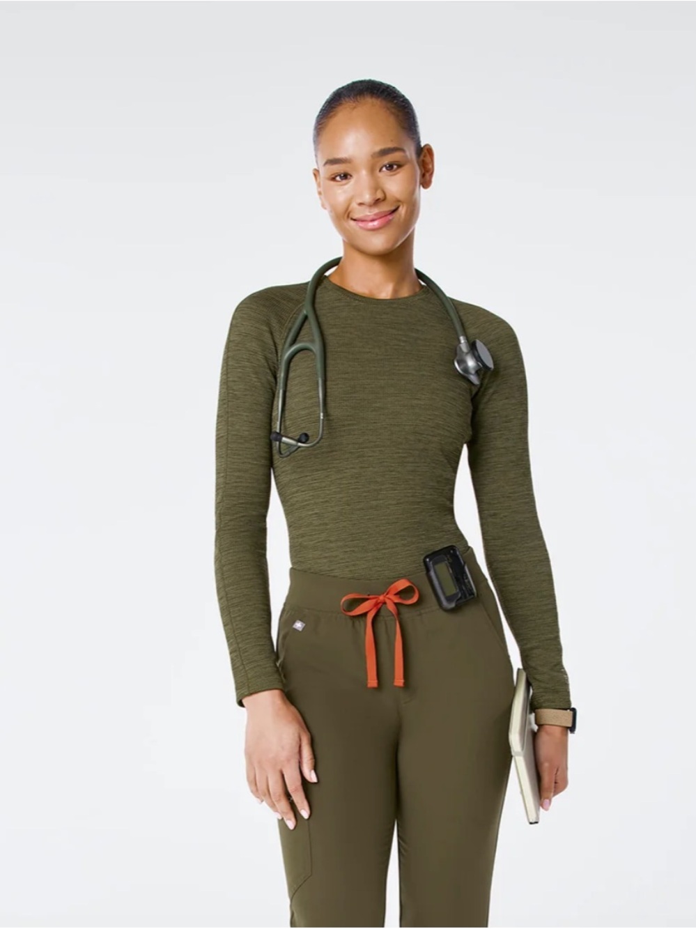 Figs Waffle Long Sleeve Underscrub